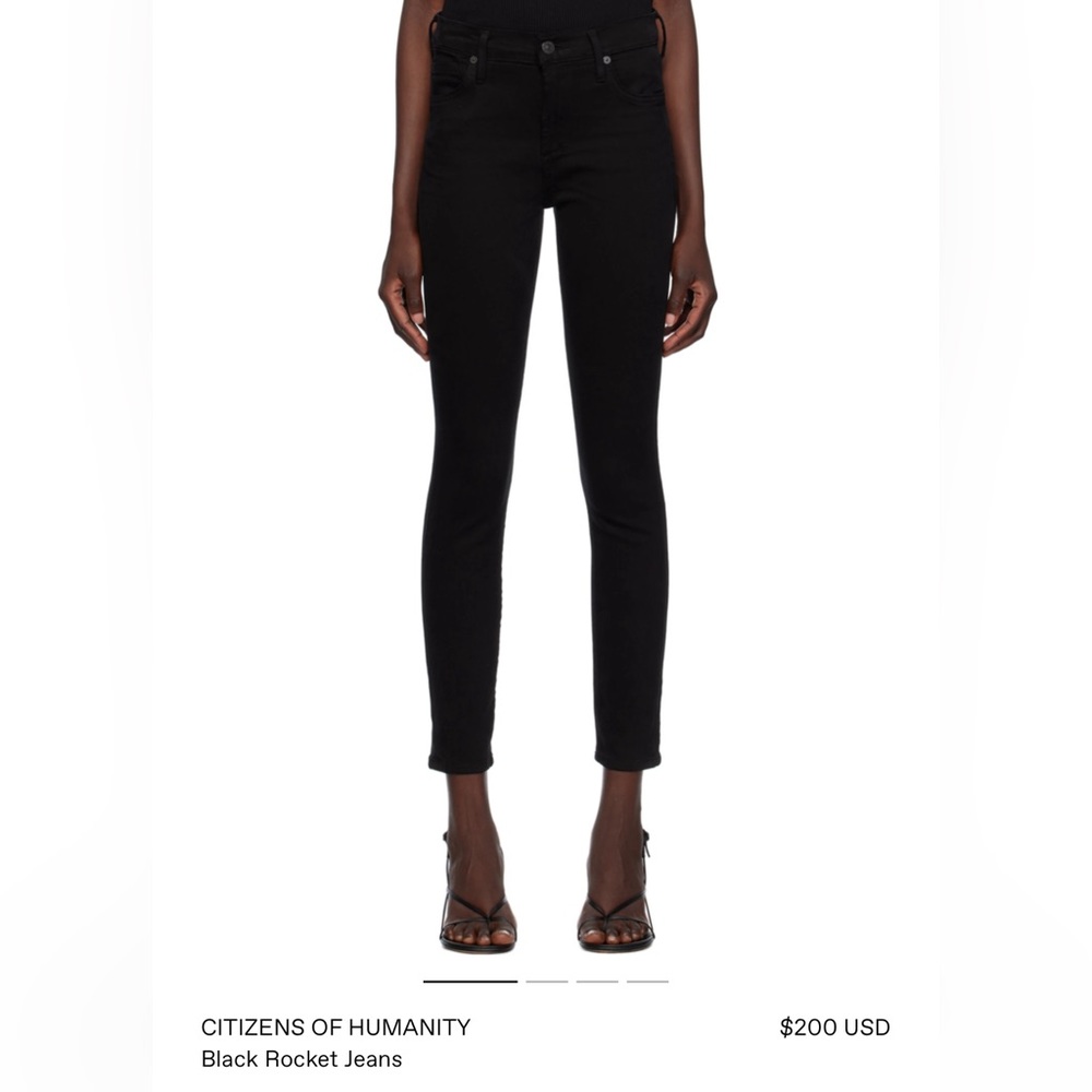 Citizens of Humanity | Black “Rocket High-Rise Skinny”Jeans